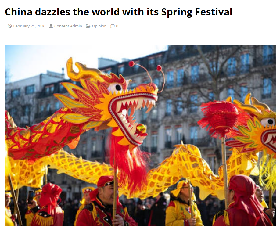 全球媒体聚焦 | 外媒：春节文化成世界共情纽带 消费市场热潮涌动