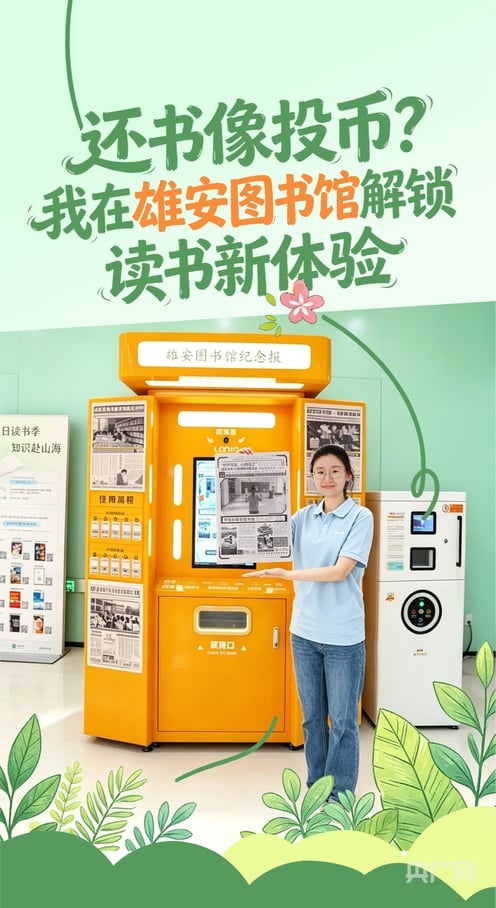 一起带你看雄安丨还书像投币？我在雄安图书馆解锁读书新体验